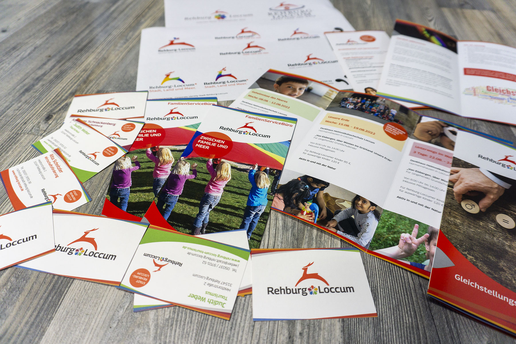 Corporate Identity / Corporate Design Muster verschiedene Flyer Rehburg-Loccum